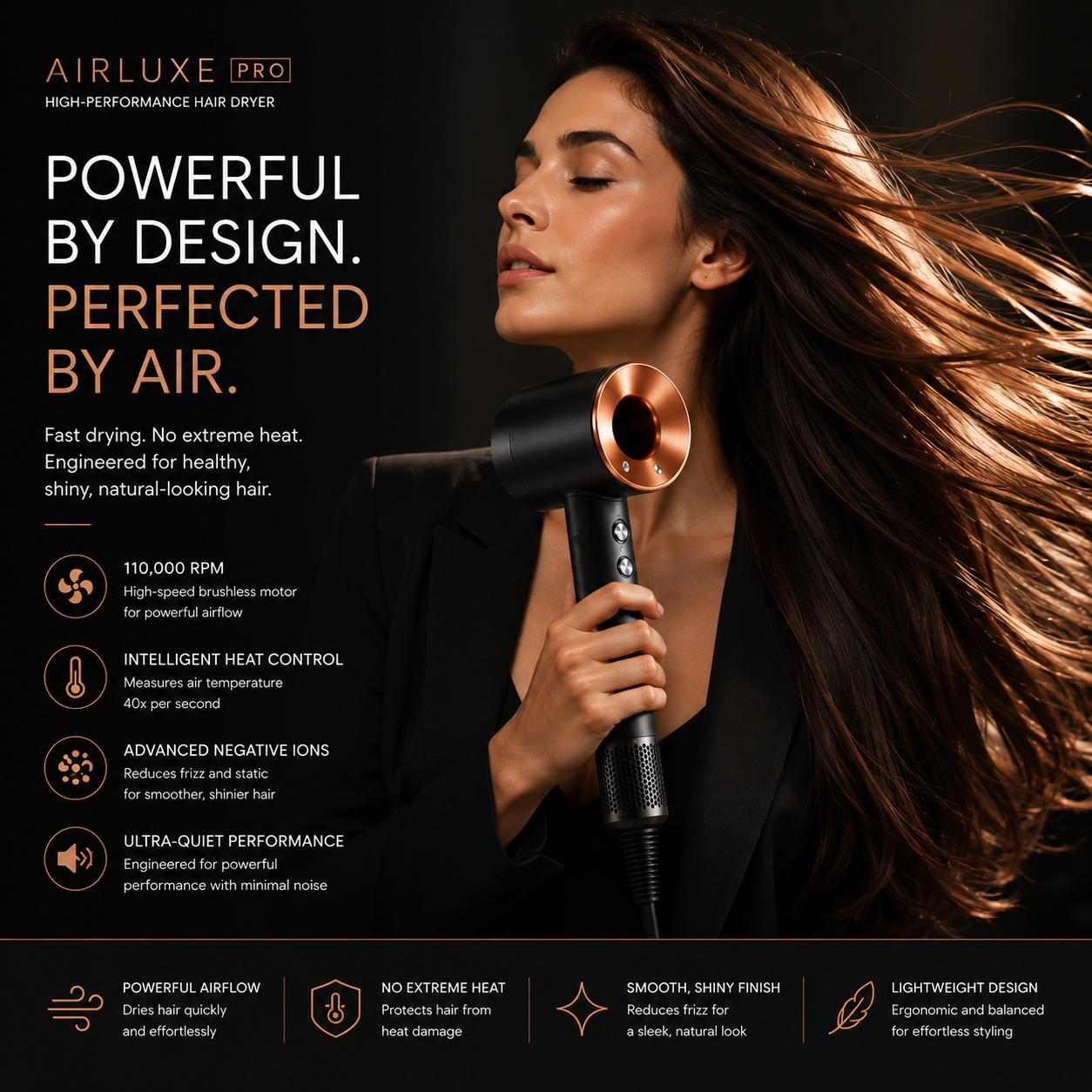 Amazon A+ content module pairing lifestyle imagery with feature copy.